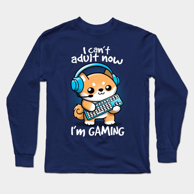 Gamer cant adult Long Sleeve T-Shirt by NemiMakeit